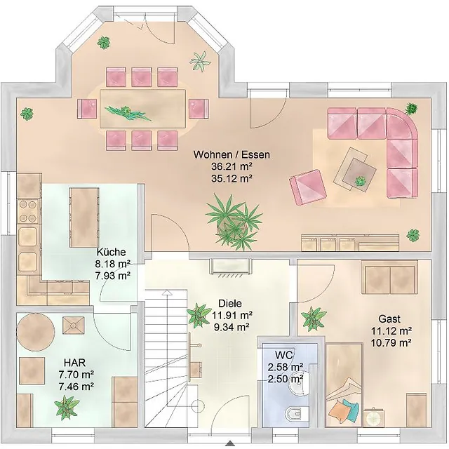 Einfamilienhaus-Hausbau mit Zahnabau - BAU UND AUSBAU GmbH in Zahna-Elster in der Region Lutherstadt Wittenberg