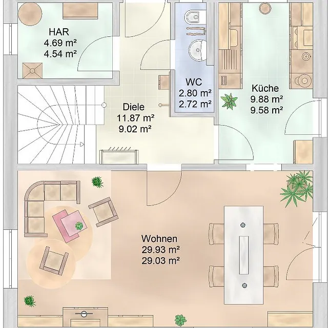 Einfamilienhaus-Hausbau mit Zahnabau - BAU UND AUSBAU GmbH in Zahna-Elster in der Region Lutherstadt Wittenberg