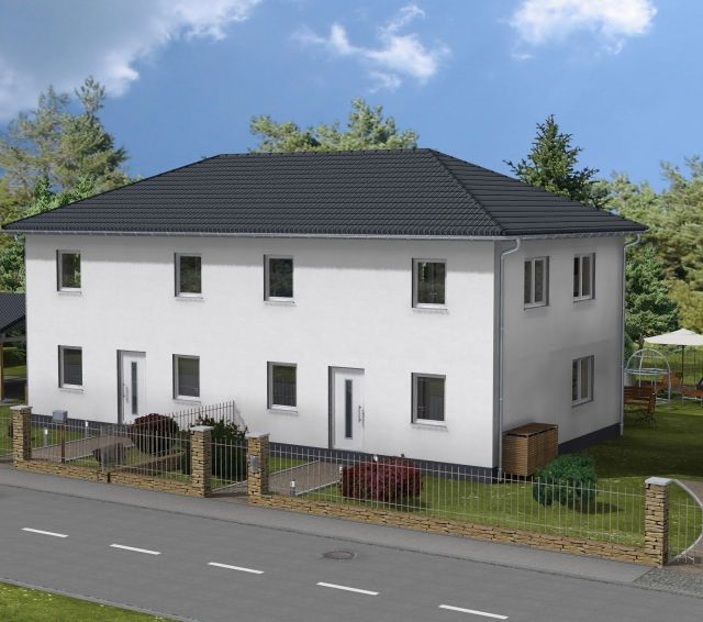 Doppelhaus-Hausbau mit Zahnabau - BAU UND AUSBAU GmbH in Zahna-Elster in der Region Lutherstadt Wittenberg