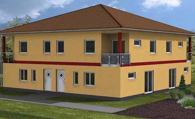 Mehrfamilienhaus-Hausbau mit Zahnabau - BAU UND AUSBAU GmbH in Zahna-Elster in der Region Lutherstadt Wittenberg