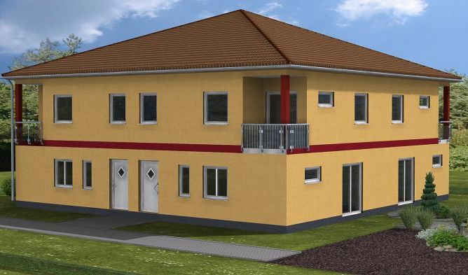 Mehrfamilienhaus-Hausbau mit Zahnabau - BAU UND AUSBAU GmbH in Zahna-Elster in der Region Lutherstadt Wittenberg